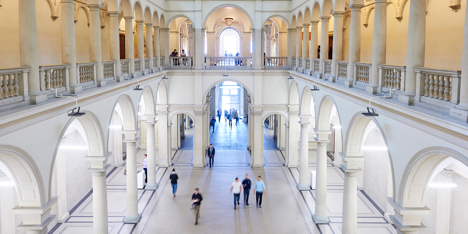 Hall main building ETH Zurich