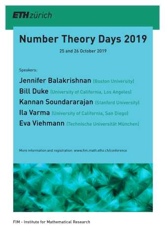 Poster Number Theory Days 2019